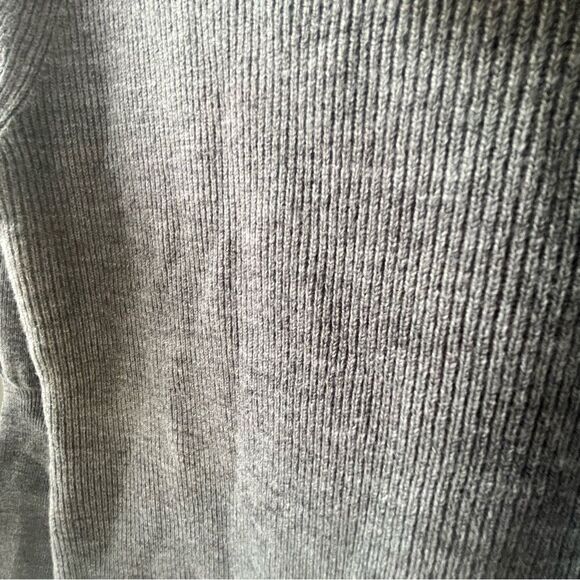 French Connection Long Sleeve Sweater Mini Dress in Gray Size Medium NWT - Picture 5 of 8